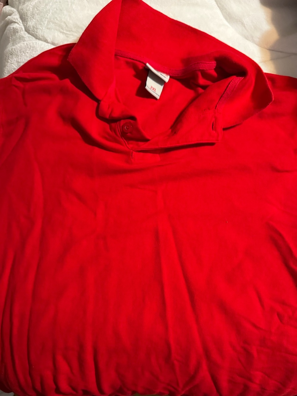 Men’s Red Polo Shirt - Classic Short-Sleeve Polo xxl